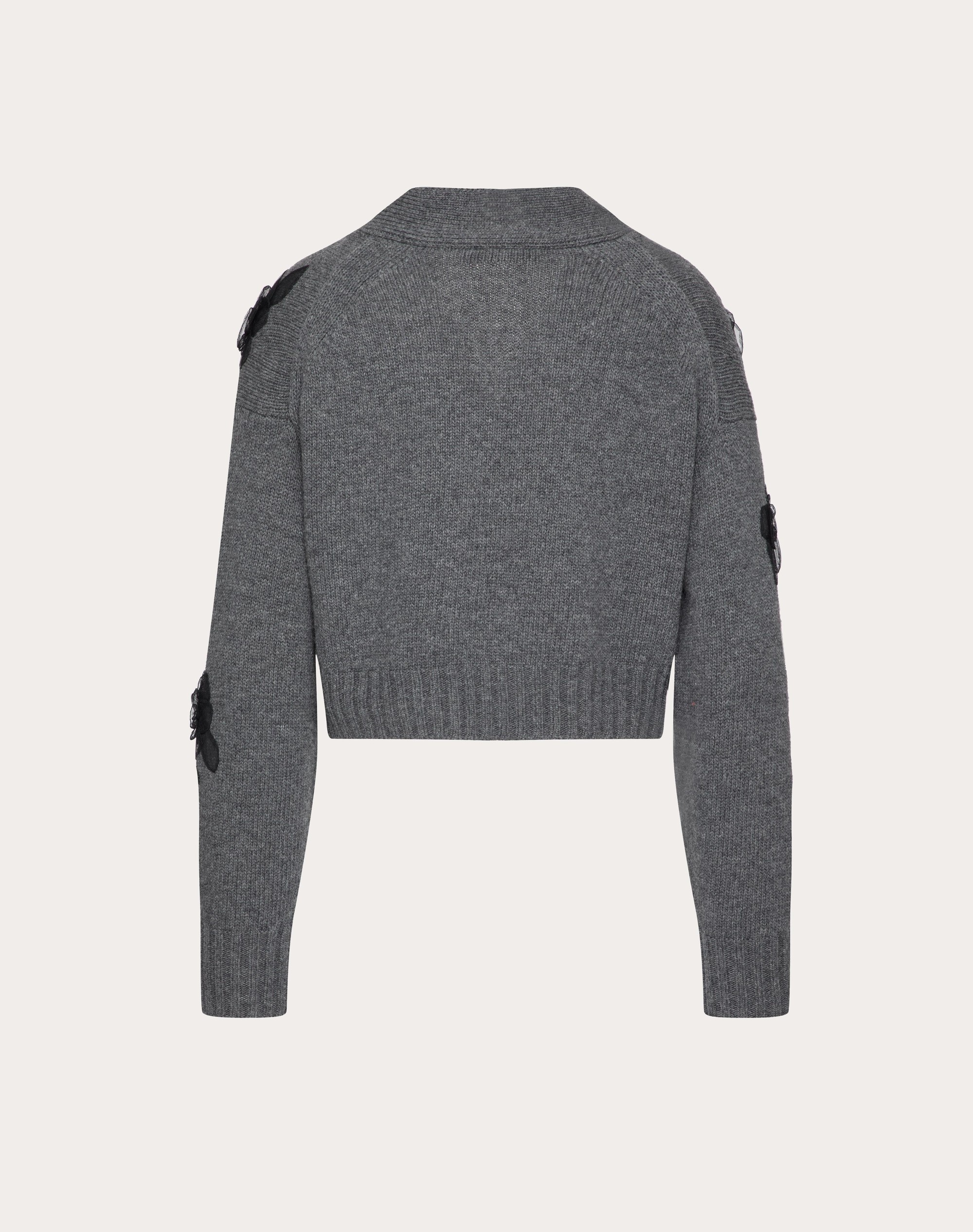 EMBROIDERED WOOL CARDIGAN - 2