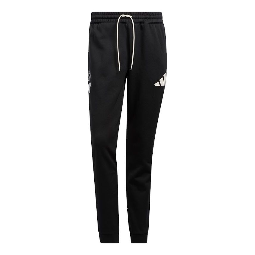 Men's adidas Hrd Pant James Harden Logo Printing Basketball Sports Bundle Feet Black Pants HB5449 - 1