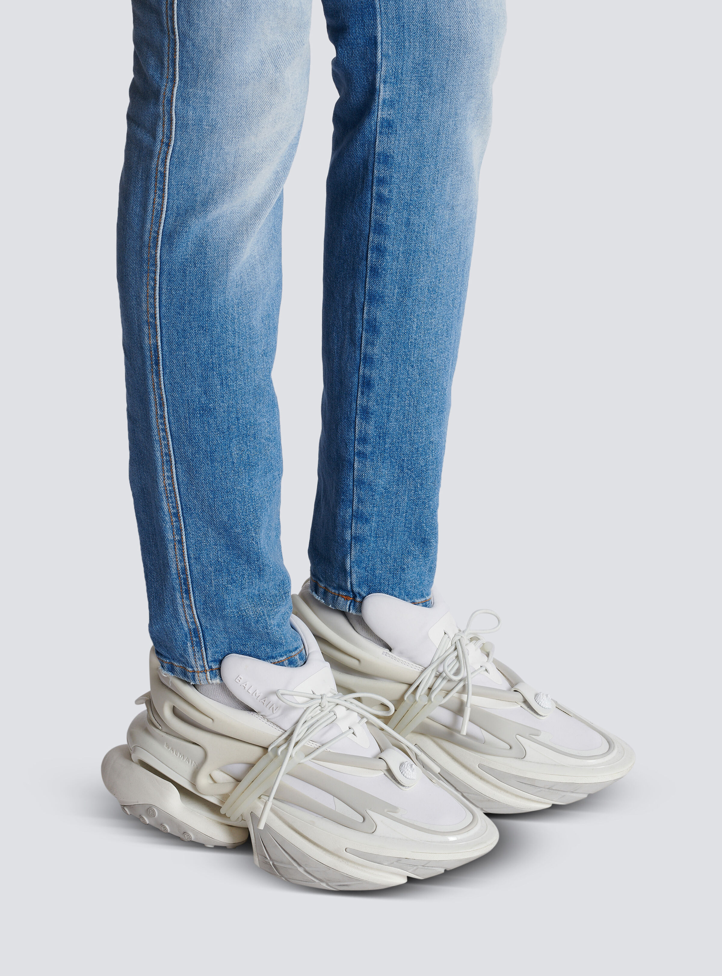 Neoprene and leather Unicorn low-top sneakers - 8