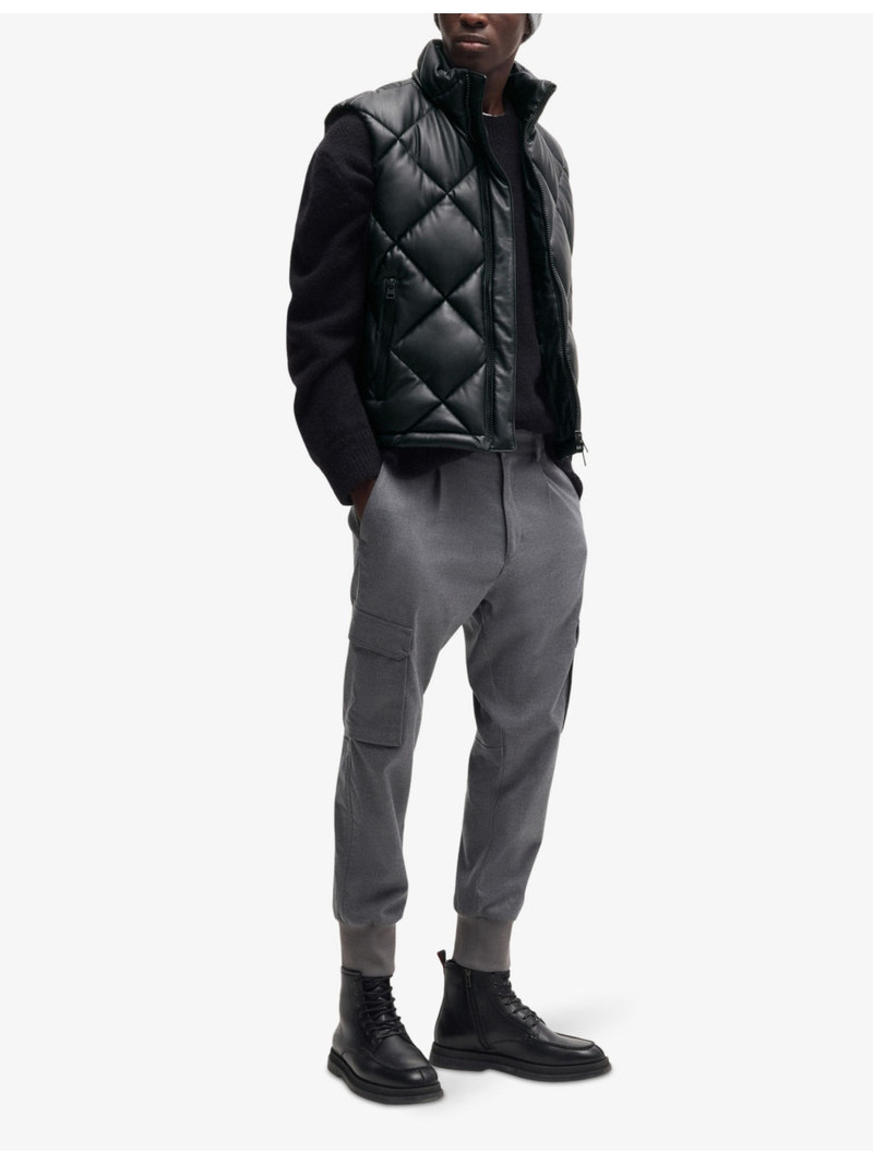 HUGO Funnel-neck quilted regular-fit shell gilet outlook
