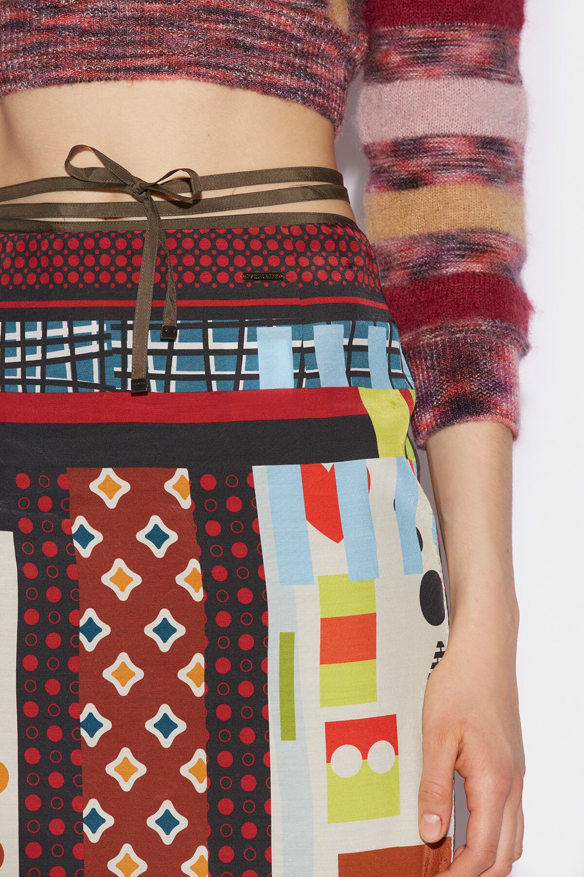 PRINTED MIDI SKIRT - 5