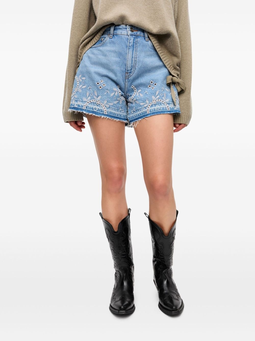 Broderie shorts - 4