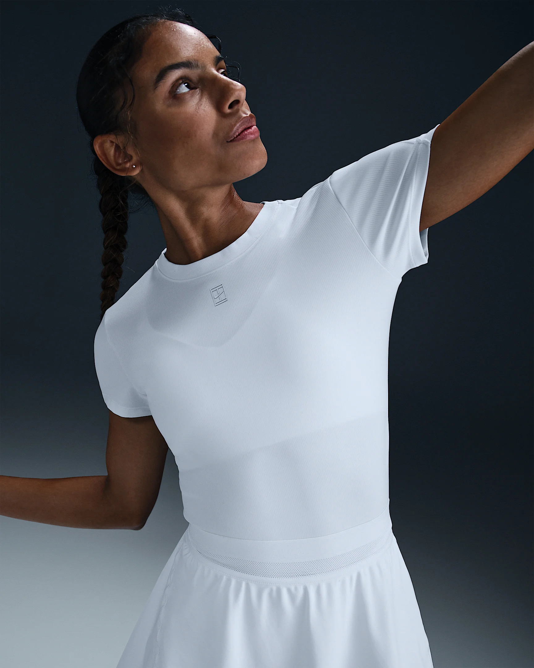 NikeCourt Advantage Women's Dri-FIT Short-Sleeve Tennis Top - 1