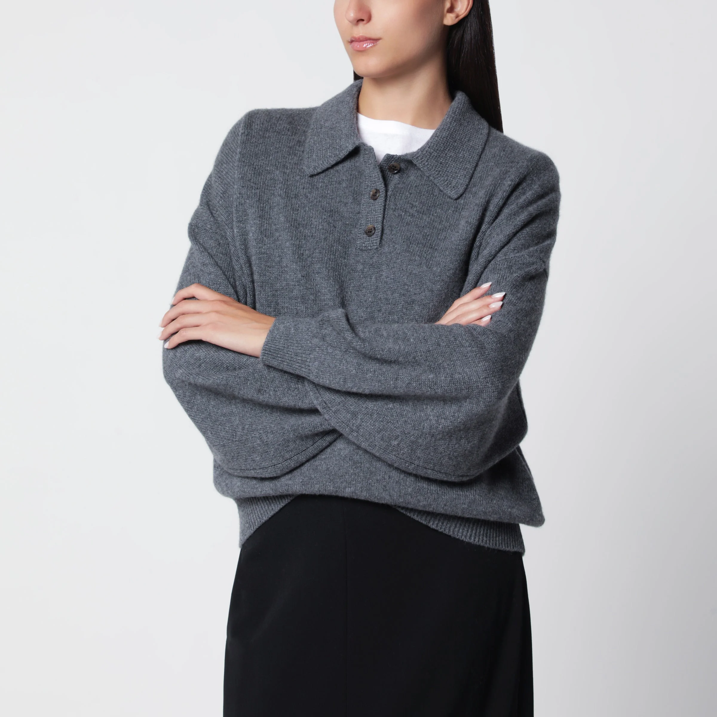 Graphite Etta cashmere sweater - 1