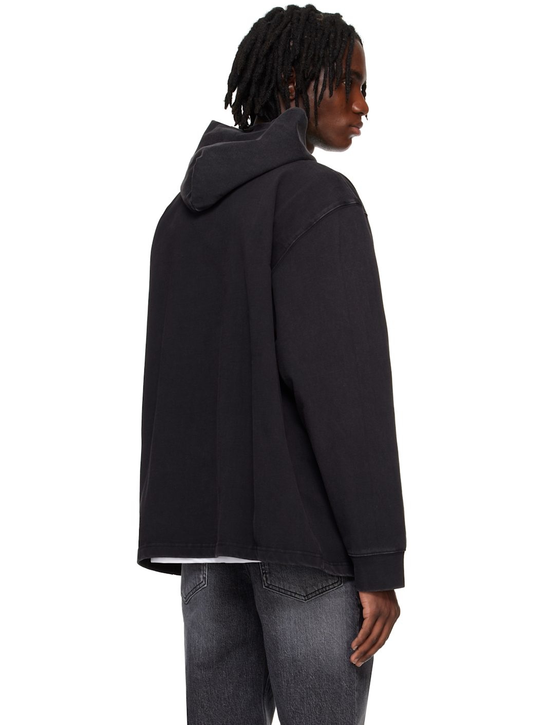 Gray Solid House Logo Hoodie - 3