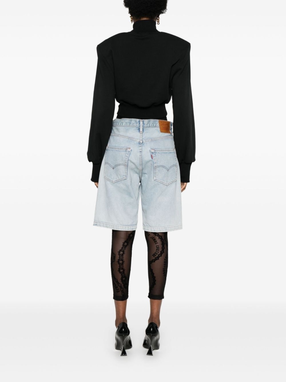 embroidered-logo cotton sweatshirt - 4