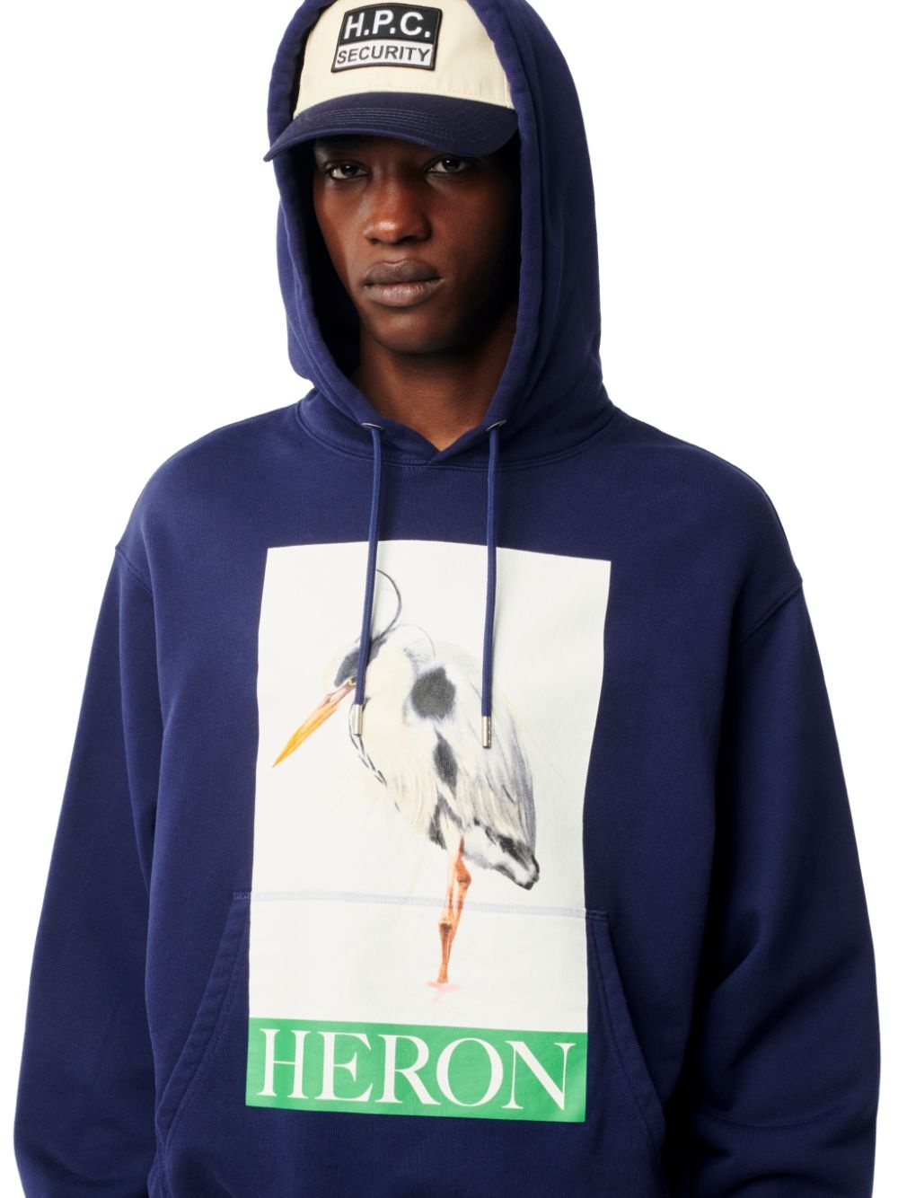 Heron Bird Painted Hoodie - 5