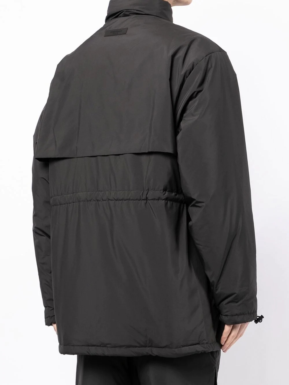 drawstring-fastening waist jacket - 4