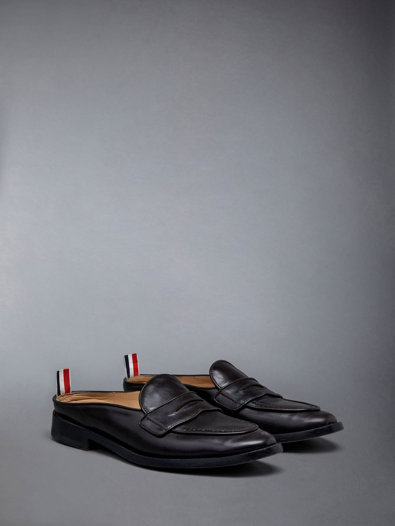Thom Browne Box Calf Varsity Penny Loafer Mule outlook