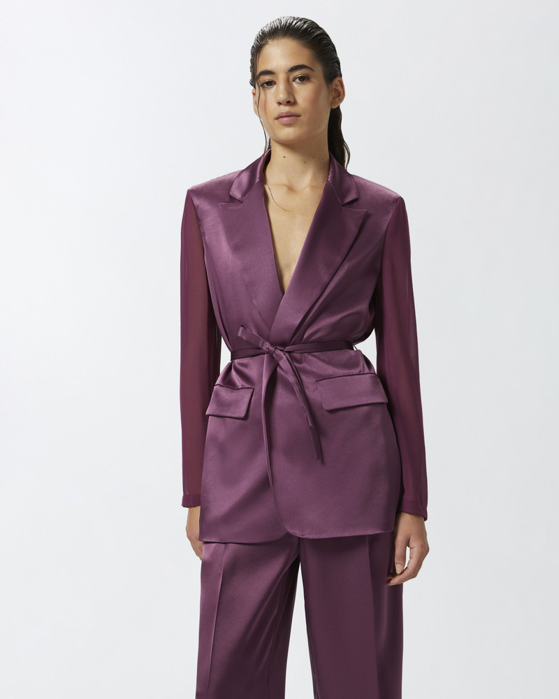 PINKO SHINY BLAZER WITH TRANSPARENT SLEEVES outlook