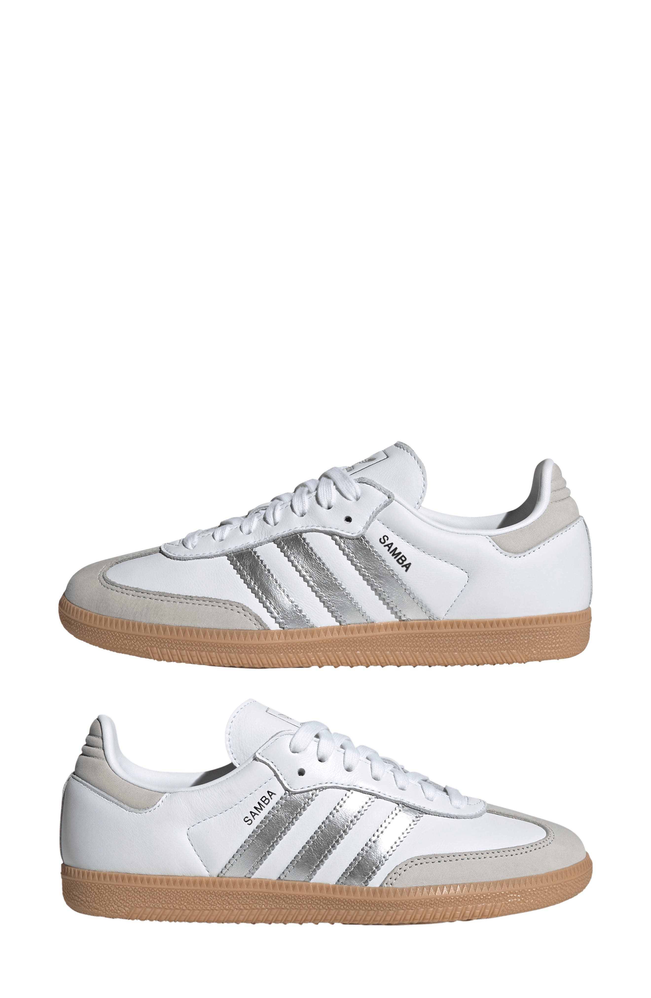 adidas Gender Inclusive Samba OG Sneaker in Ftwwht/sil at Nordstrom - 8