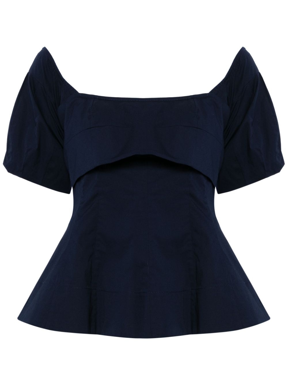 Palermo square-neck blouse - 1