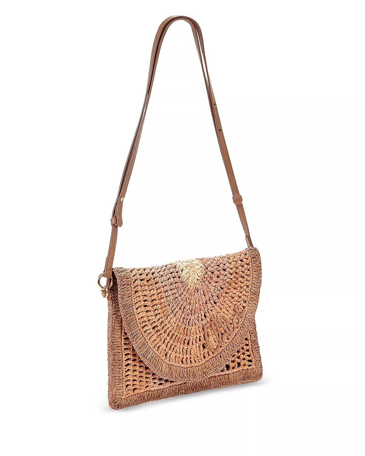 Summer Banana Raffia Flat Pouch - 5