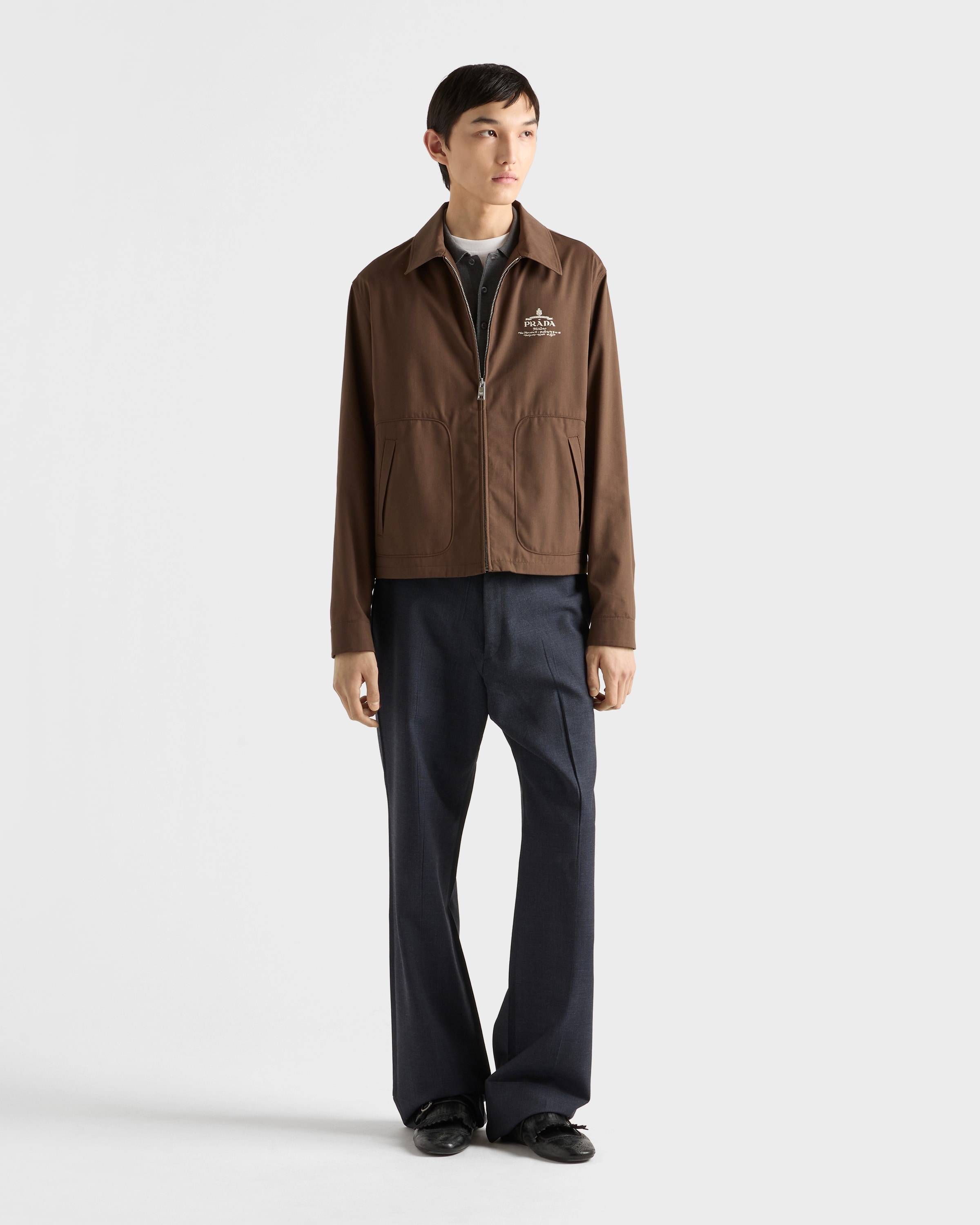Cotton blend blouson jacket - 2