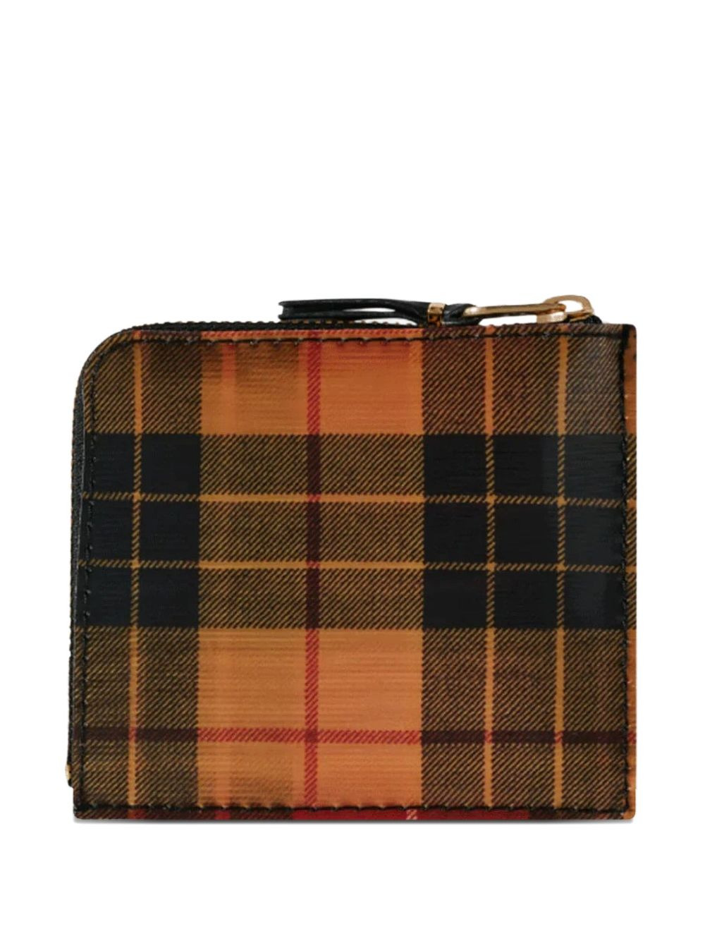 plaid-pattern wallet - 1