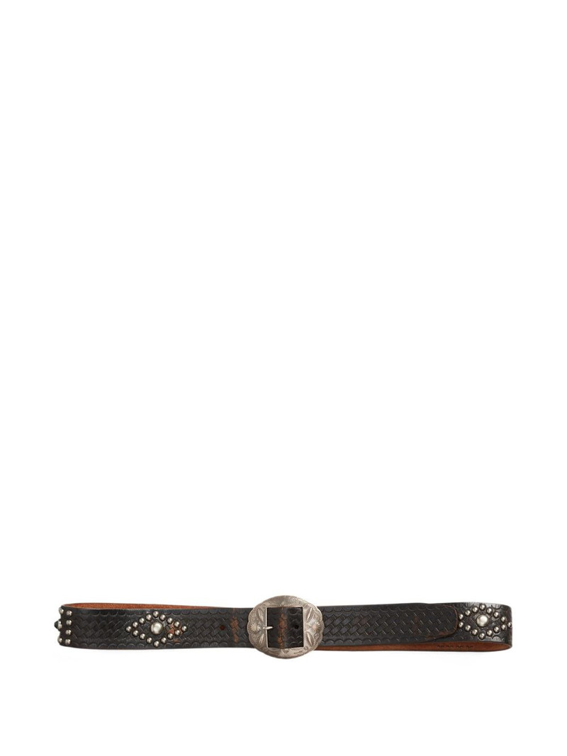 RRL by Ralph Lauren studded leather belt outlook