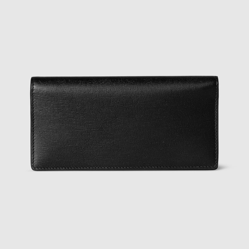 Continental wallet with Gucci script 4