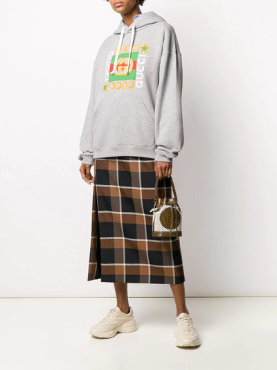 GUCCI logo-print hoodie outlook