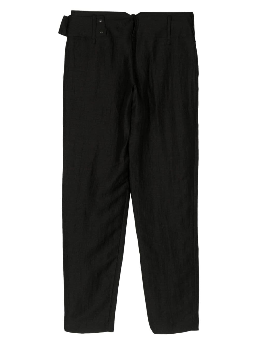 belted straight-leg trousers - 4