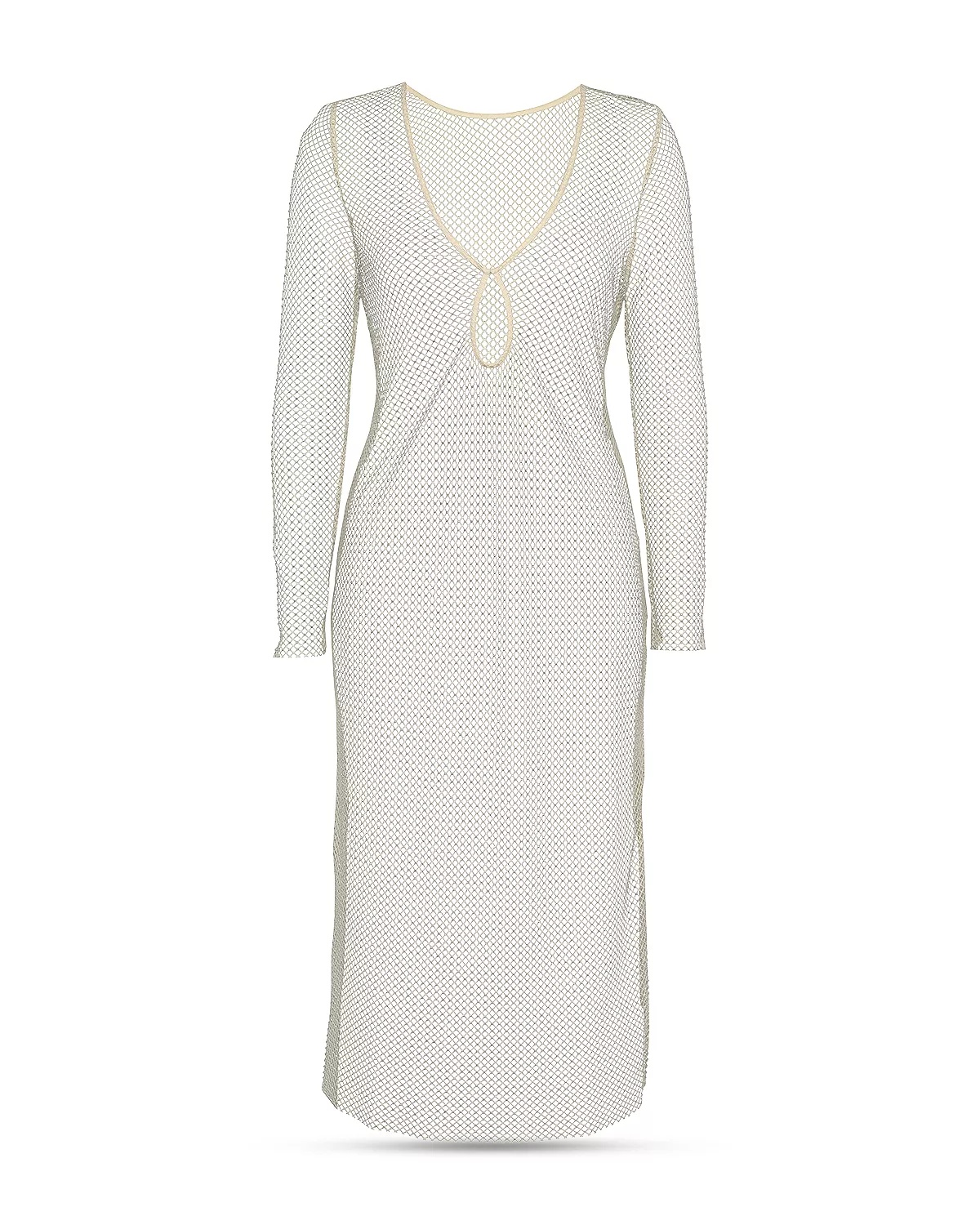Sara Crochet Studded Cover Up Maxi Dress - 4