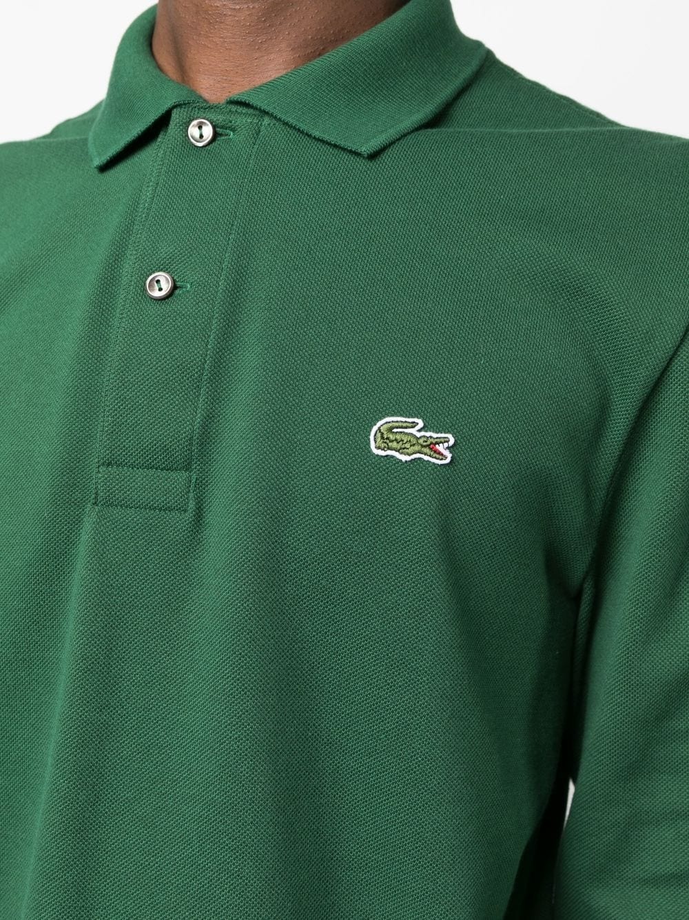logo-patch cotton polo shirt - 5