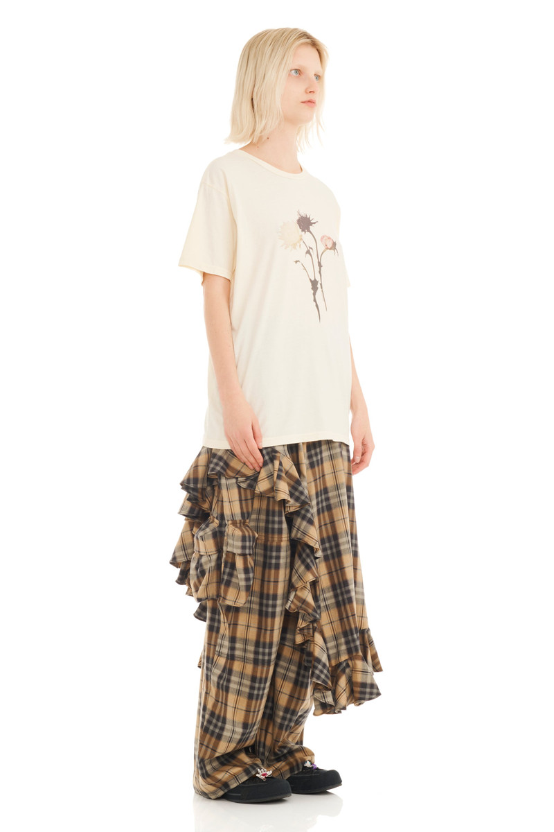 Collina Strada CREAM GOTH FLOWER DRIP GRAPHIC TEE outlook
