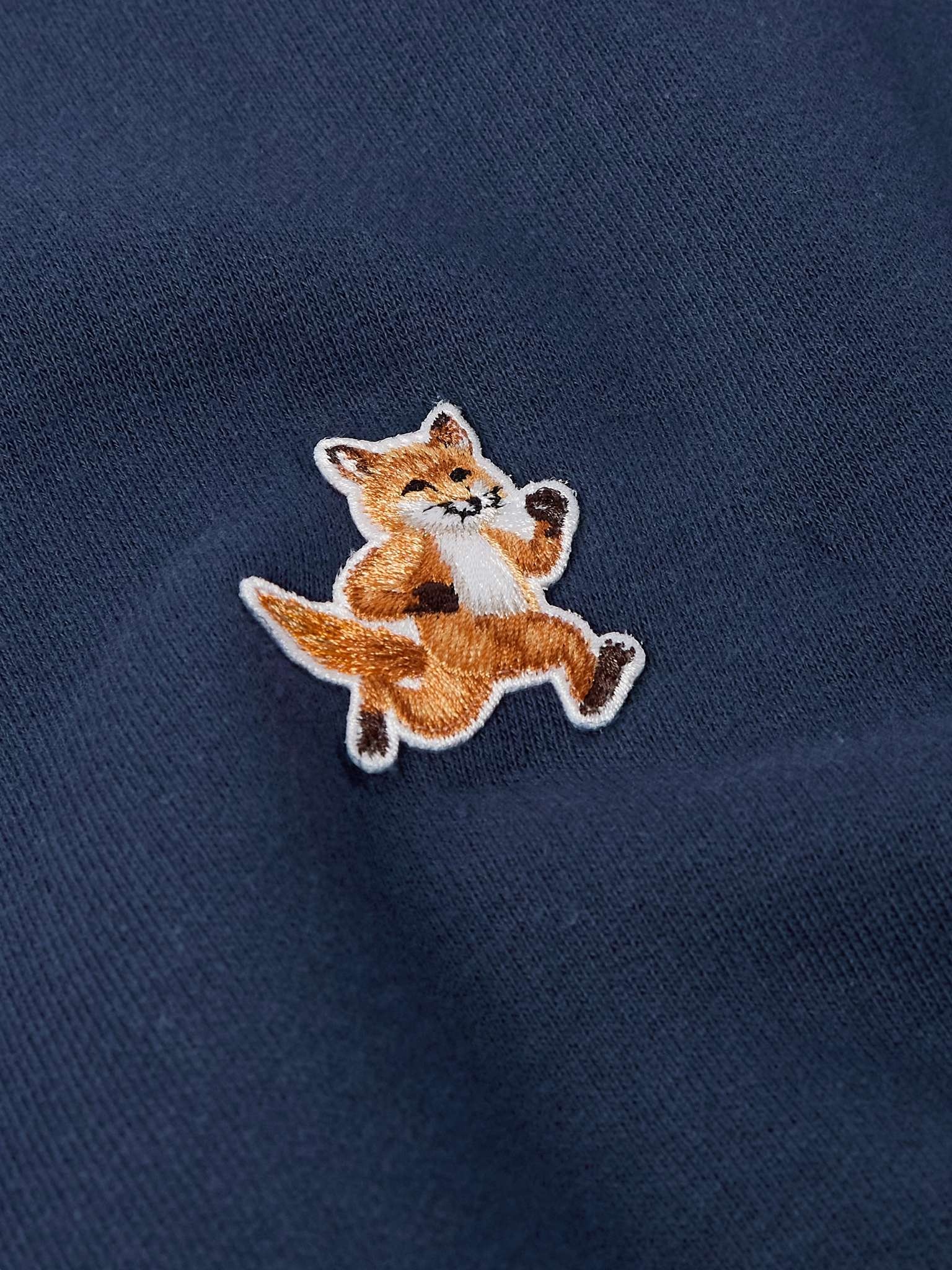 Speedy Fox Logo-Appliquéd Cotton-Jersey Sweatshirt - 4