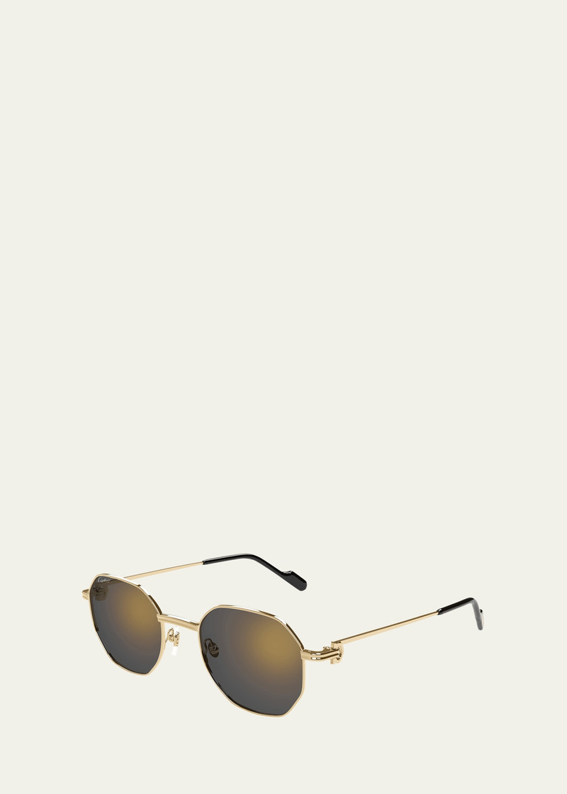 Cartier Mirrored Round Metal Sunglasses outlook