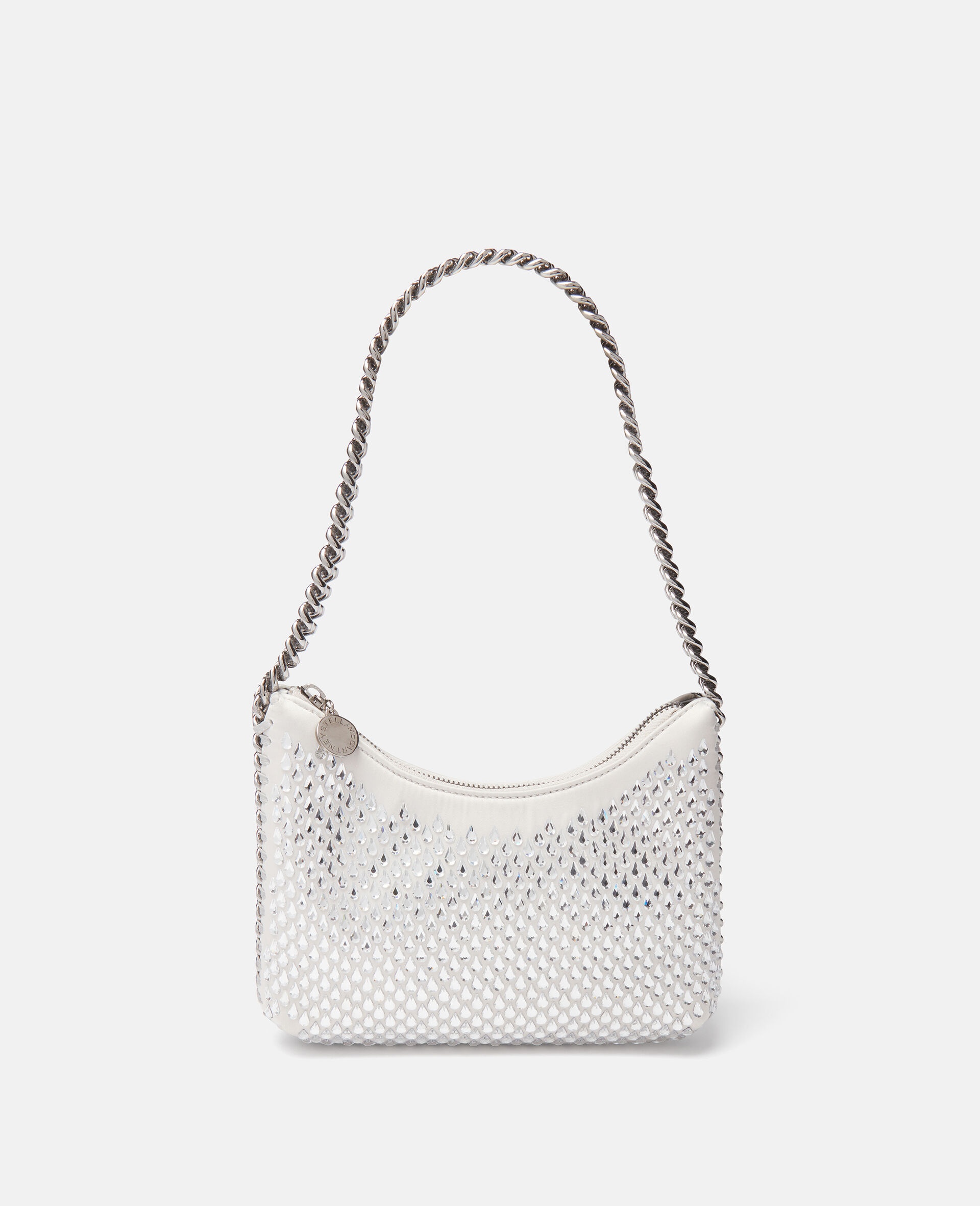 Falabella Crystal Mesh Mini Zipped Shoulder Bag - 1