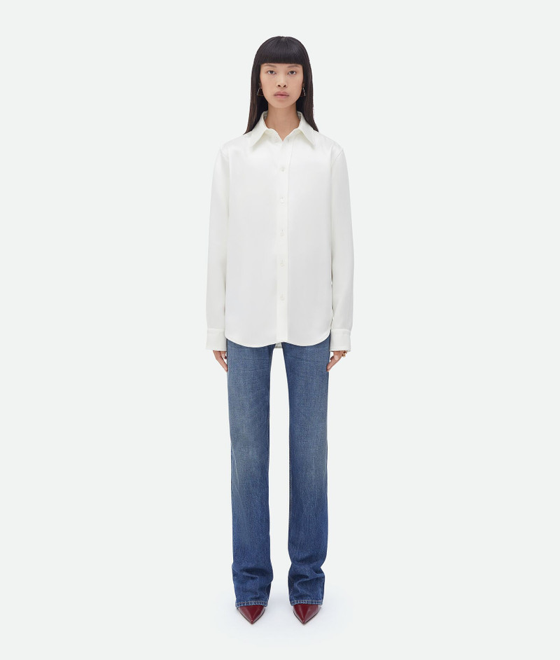 silk twill shirt - 1
