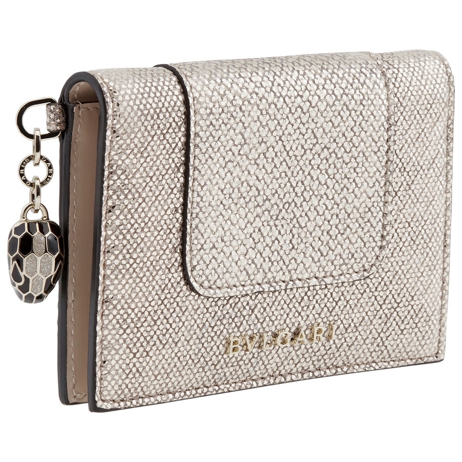 Bvlgari Serpenti Forever Card Holder- Beige - 3