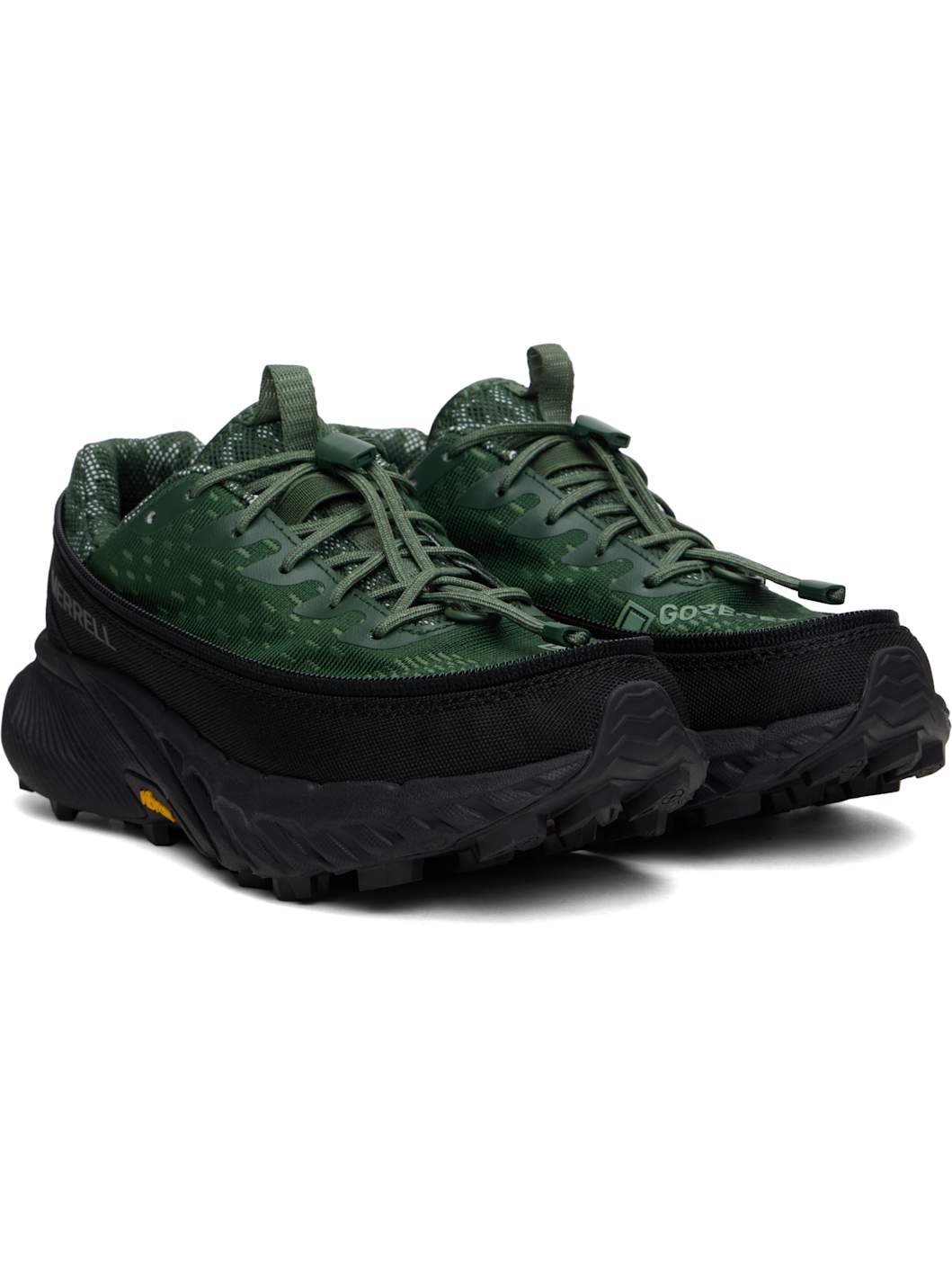 Brown & Green Agility Peak 5 GTX Zip Sneakers - 5