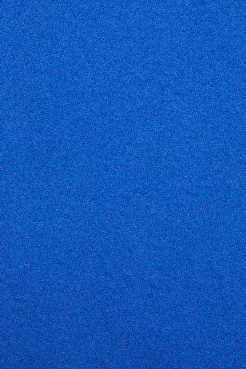 Fringe wool scarf - skinny - Royal blue 5