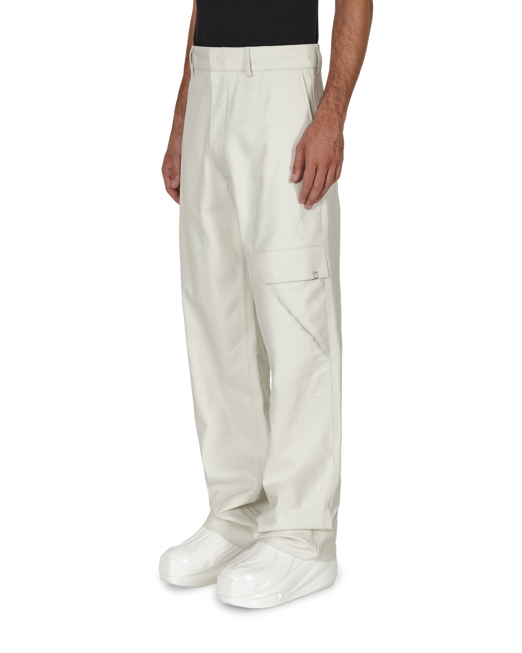 CARGO POCKET LEATHER PANT - 3