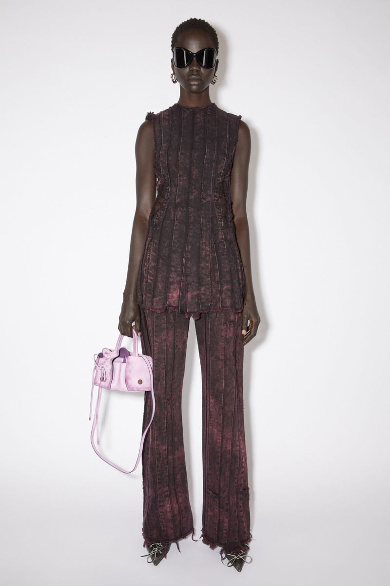 Acne Studios Denim dress - Black/wine red outlook