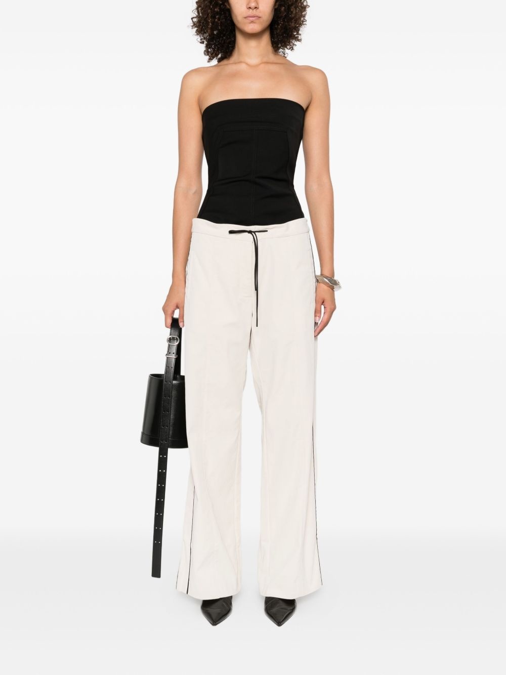 elasticated-waistband track pants - 2