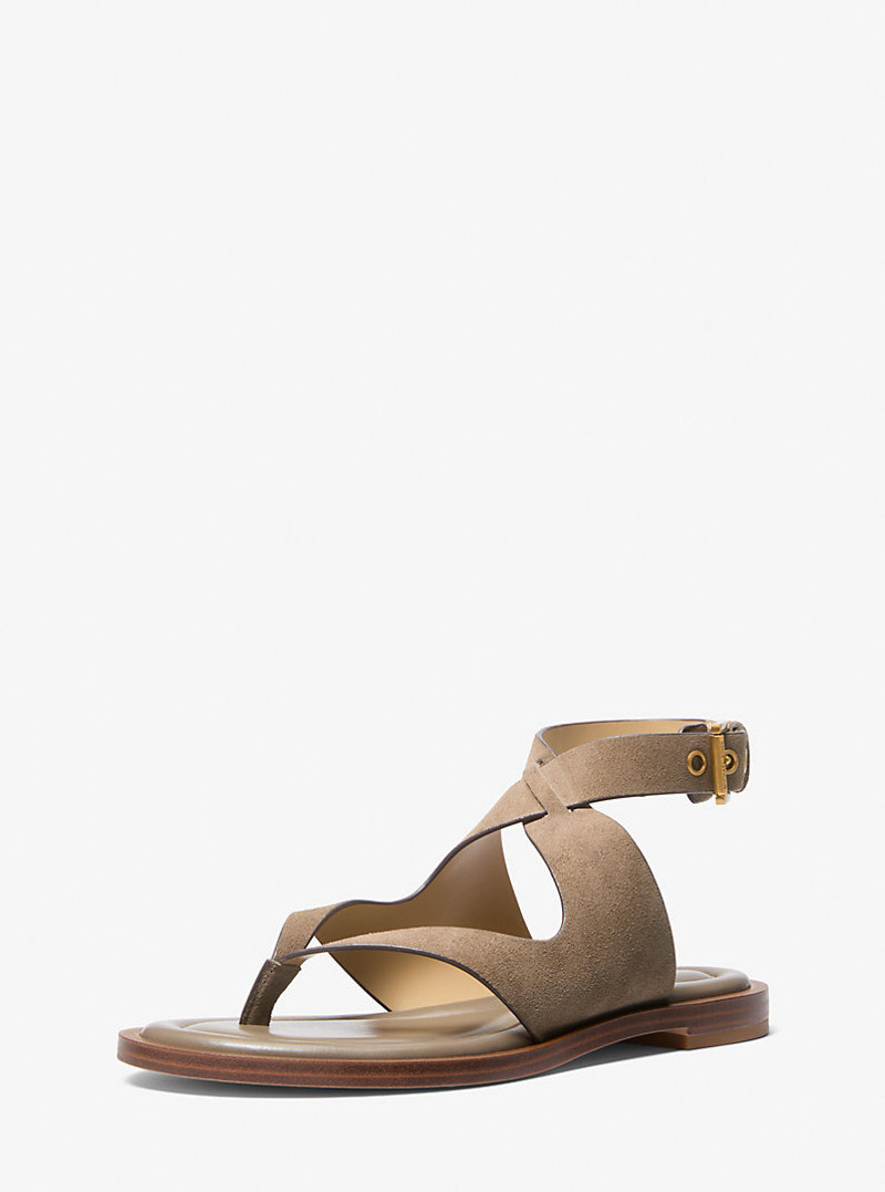MICHAEL KORS Irene Suede Wrap Sandal outlook