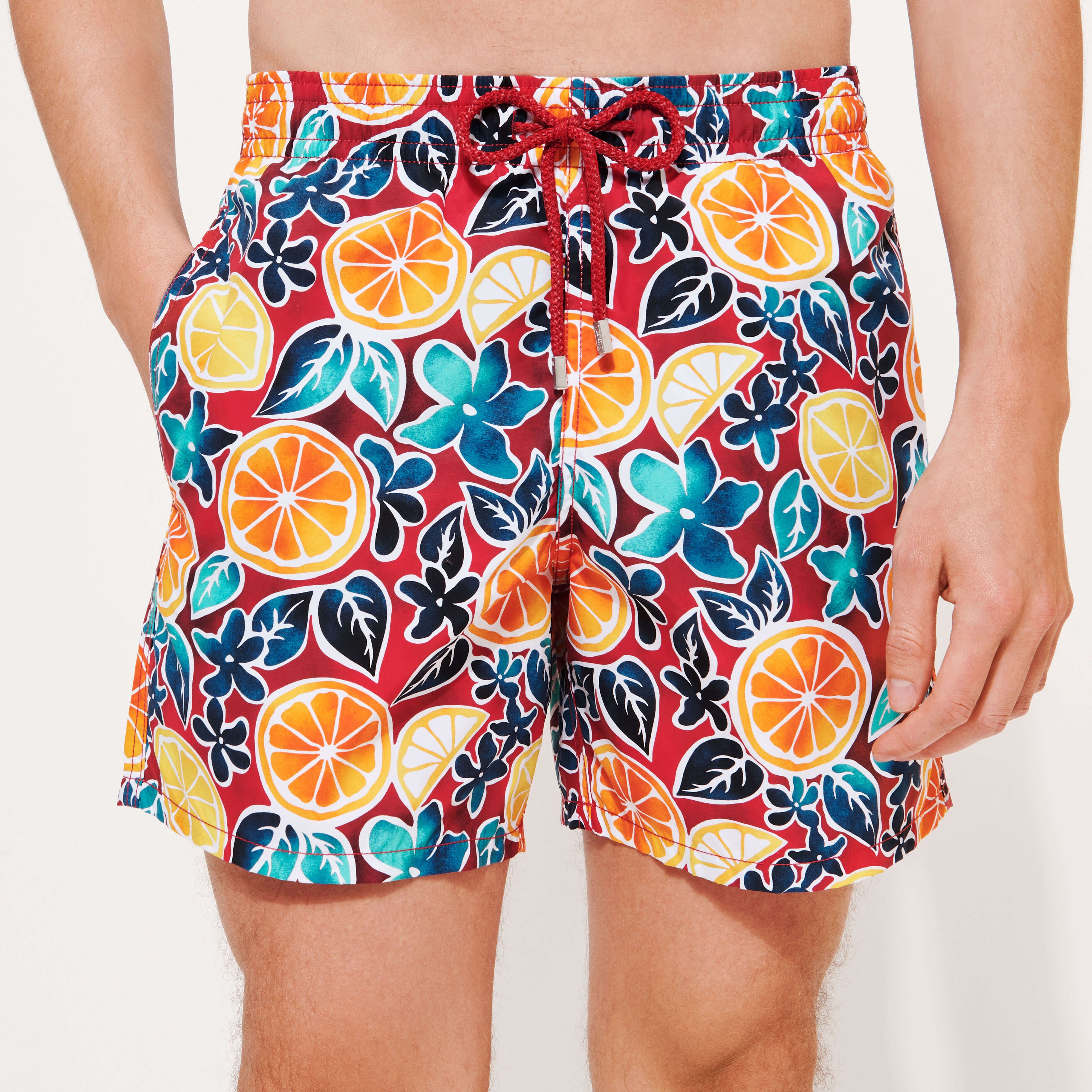 Men Swim Trunks Presse Citron - 7