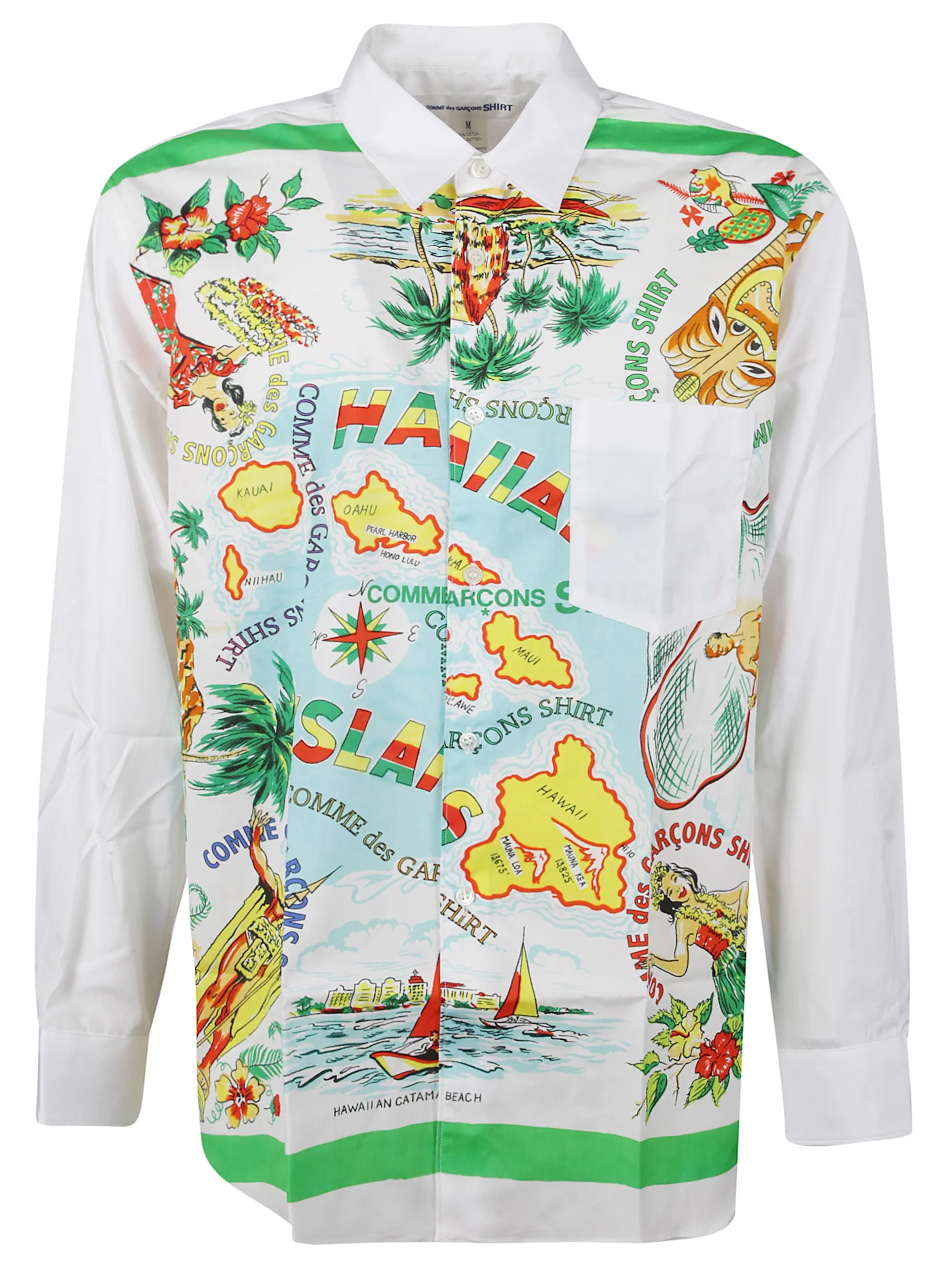 Shirt with patterned inserts - 1