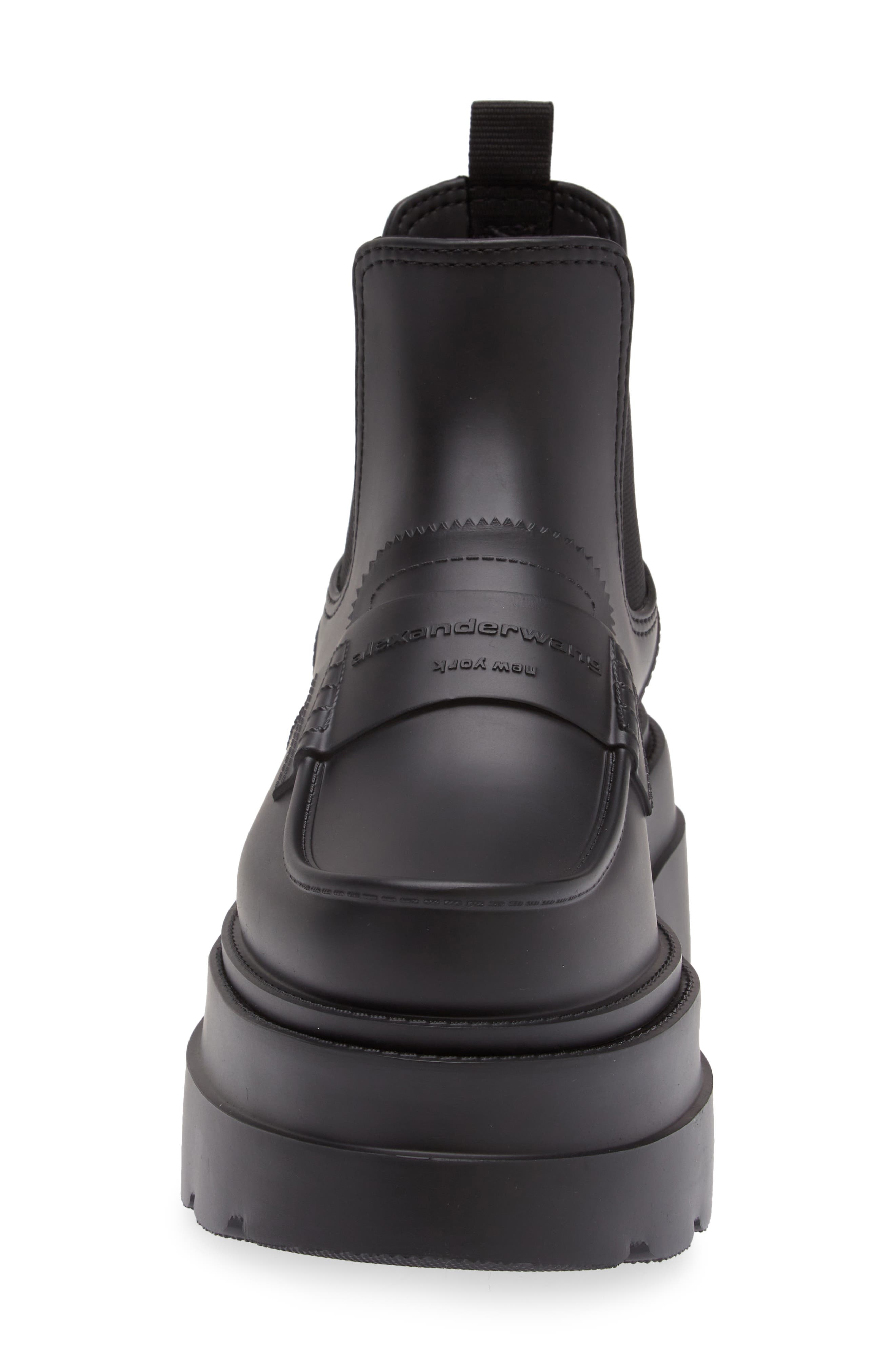 Alexander Wang Carter Chelsea Rain Boot in Black 001 at Nordstrom - 4