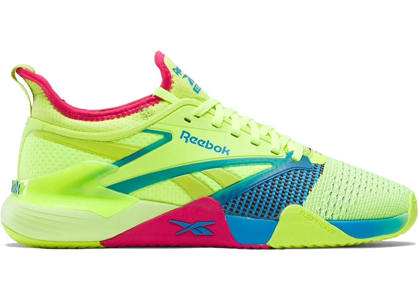 Reebok Nano Court Digital Lime Aqua Bold Pink - 1