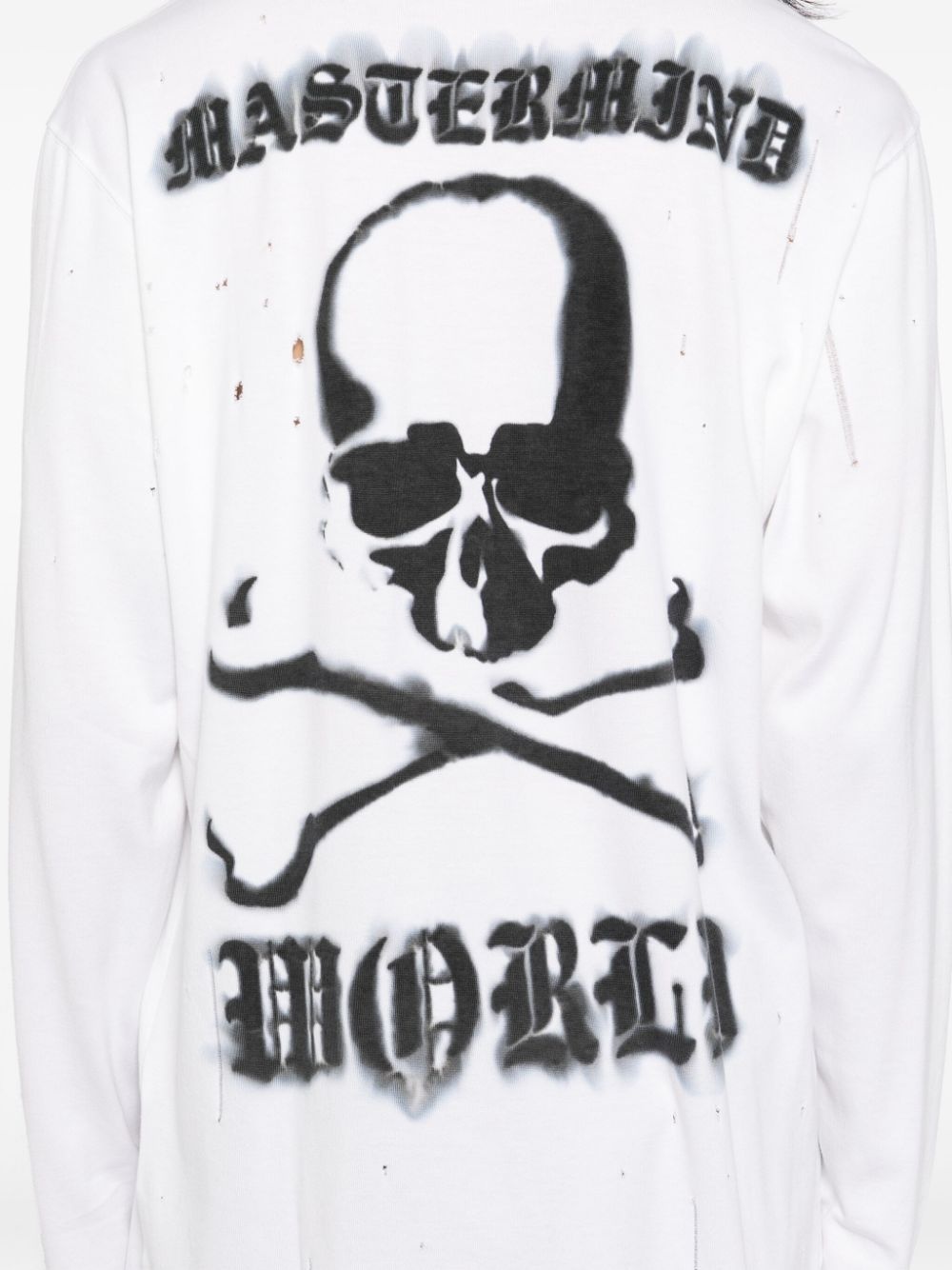 logo print long-sleeves T-shirt - 4