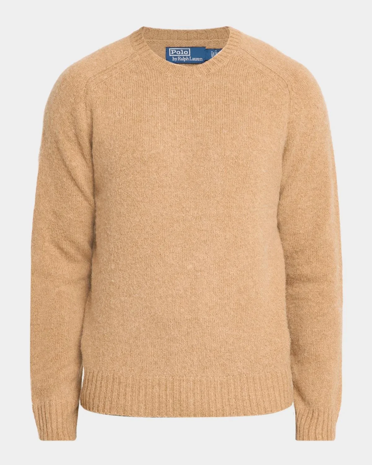 Men's Elbow-Patch Wool-Cashmere Crewneck Sweater - 1