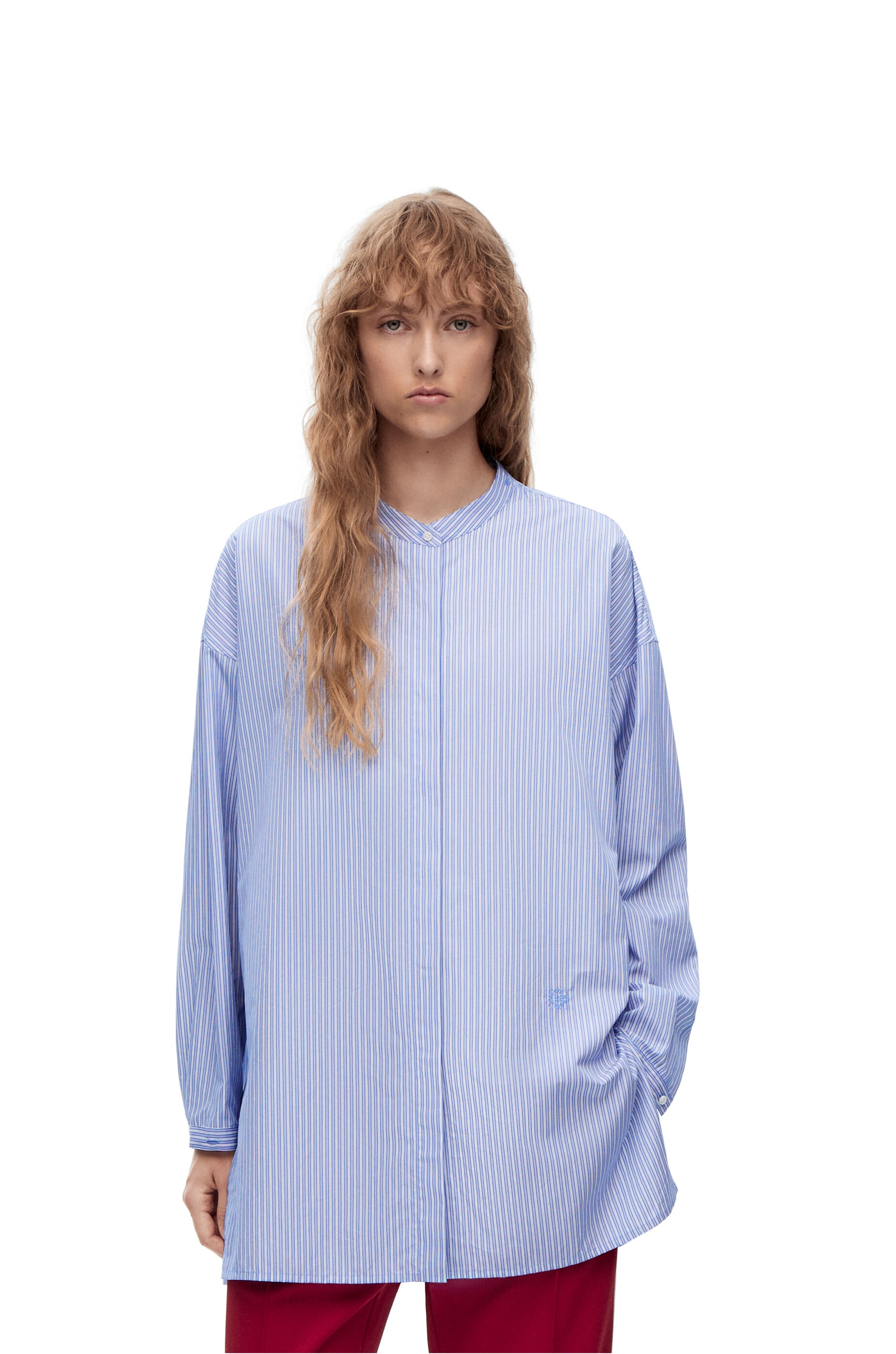 Stripe deconstructed shirt in cotton - 3