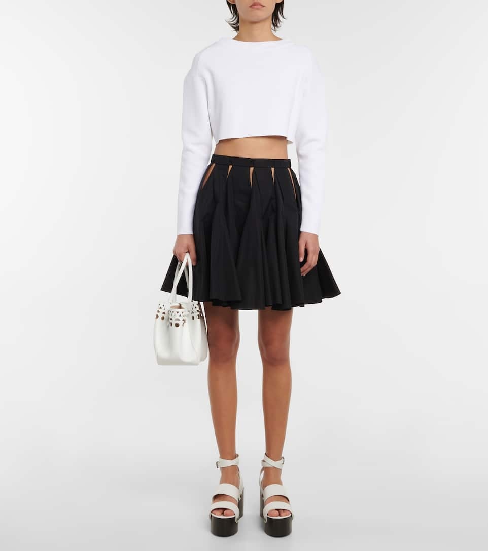 Black Skater Mini Skirt - 2