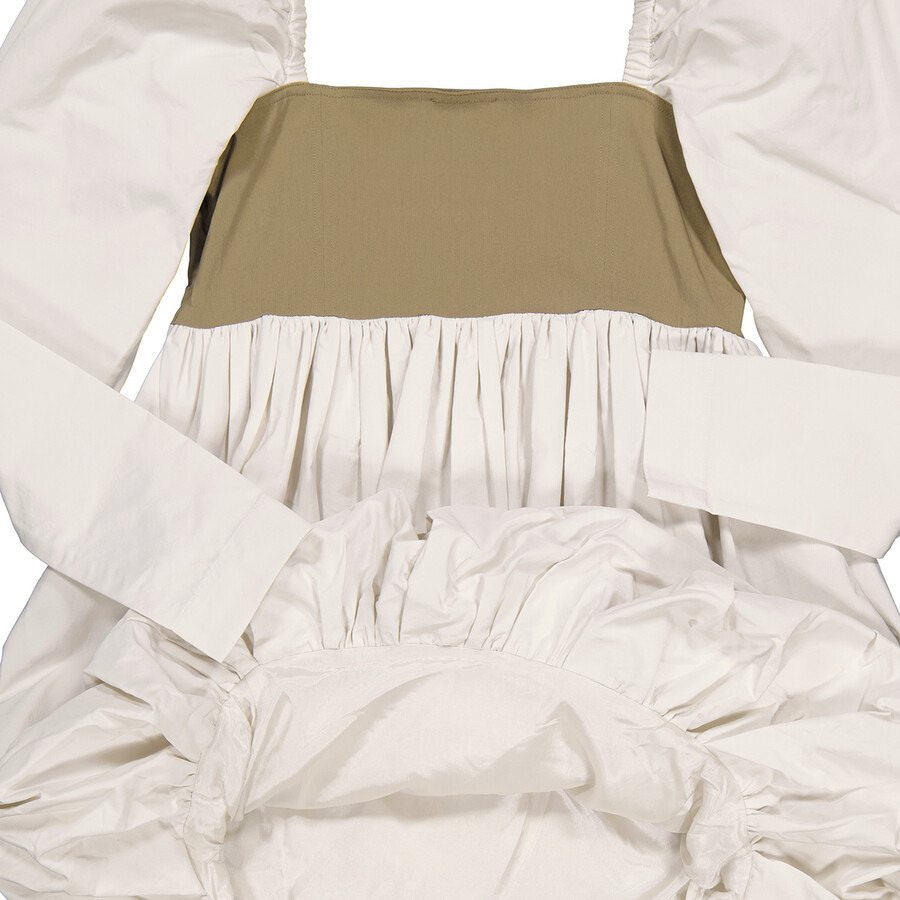 Ganni Taffeta Mix Balloon Mini Long Sleeve Dress - 7