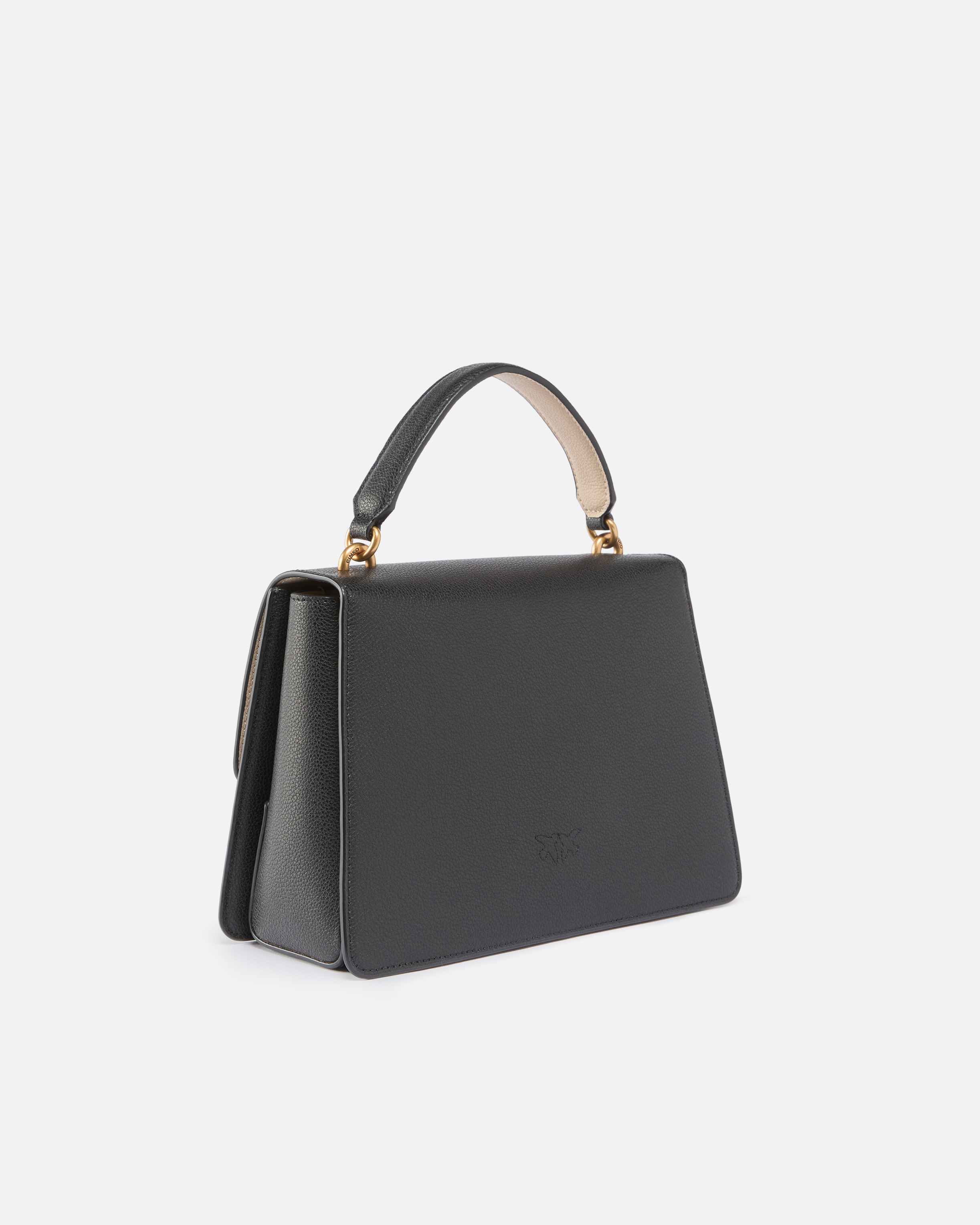 MEDIUM LOVE BAG TOP HANDLE LIGHT HANDBAG IN GRAINED LEATHER - 2