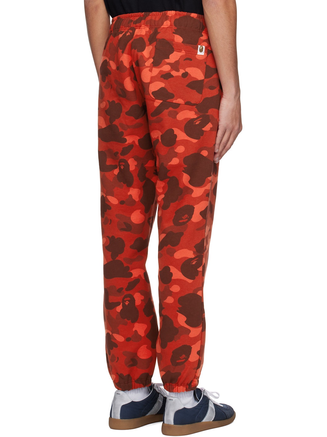 Red Color Camo Sweatpants - 3