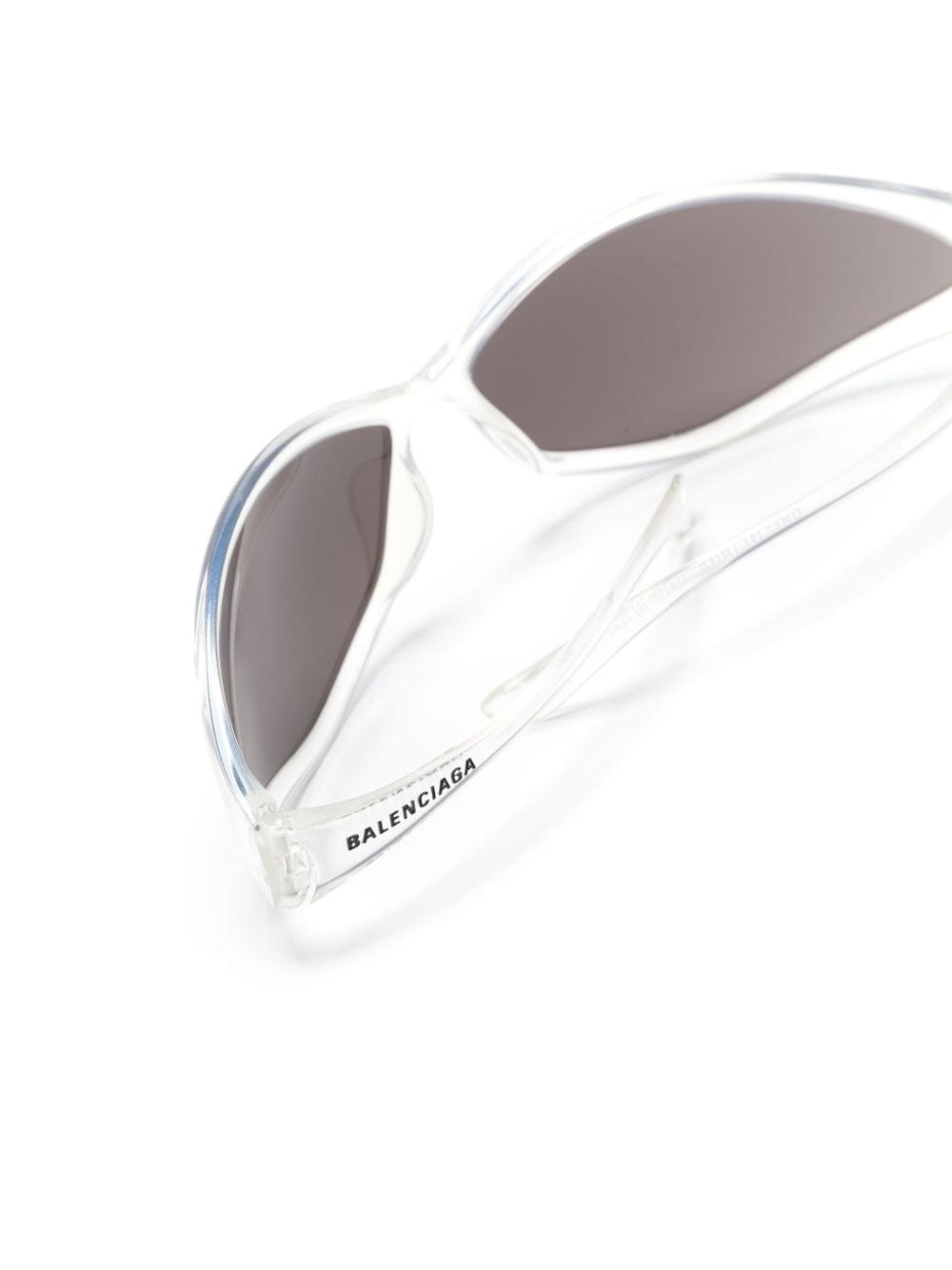 90s Oval wrap-around sunglasses - 3
