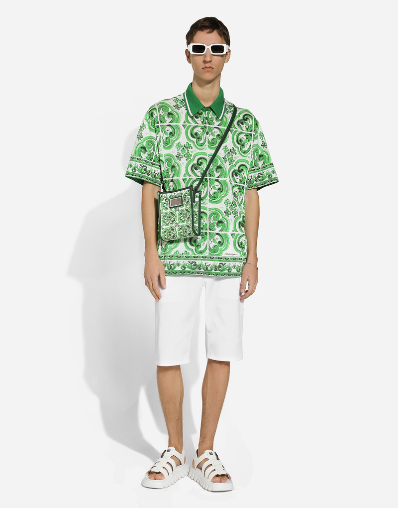 Dolce & Gabbana Stretch cotton shorts with DG patch outlook